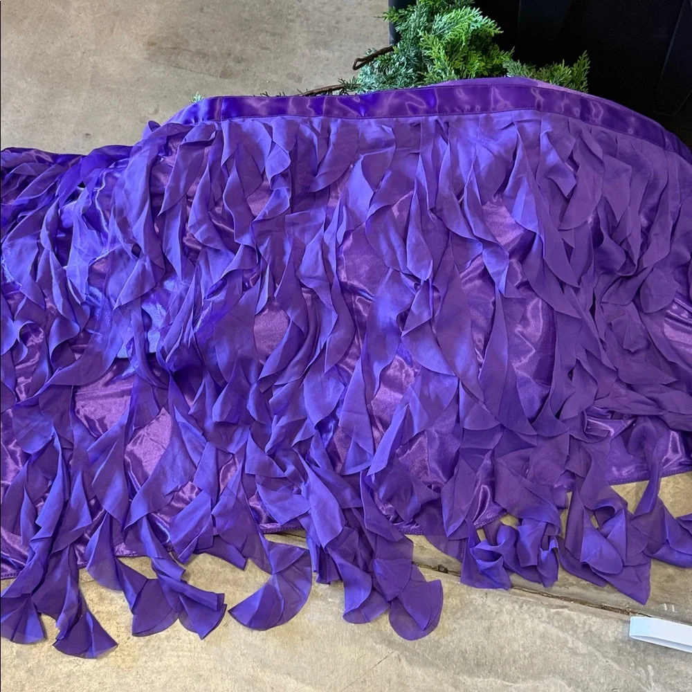 Purple Tutu Table Skirt for Parties